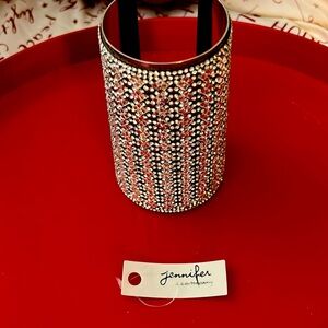 Beautiful Silvertone cuff bracelet